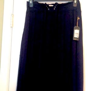 Long navy blue skirt